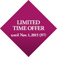 Time Limited Offer until Nov. 1, 2015.