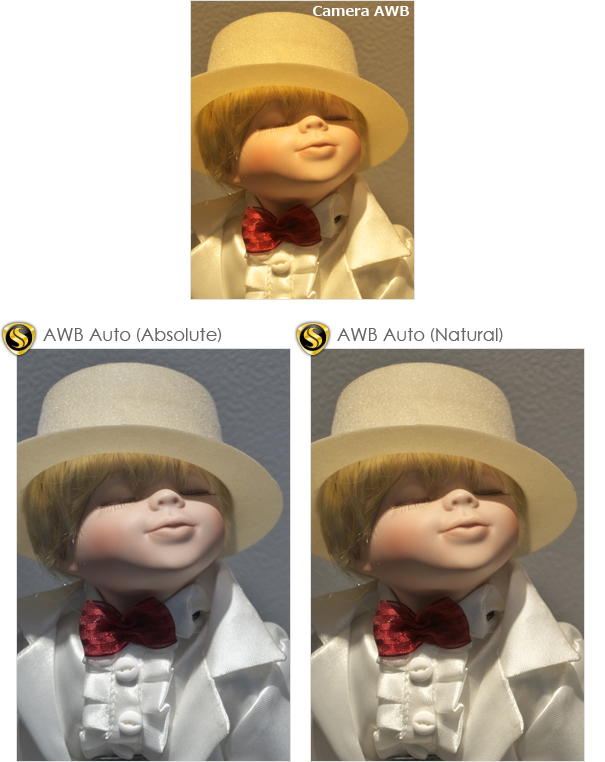 Two types of auto white balance.
