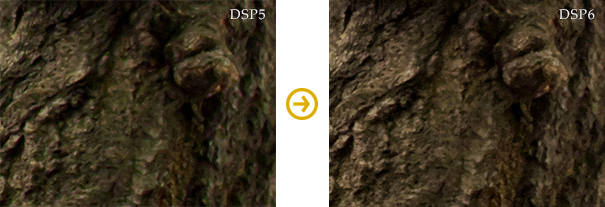 Sample: Easing low frequency color noise in wide areas