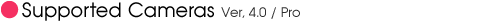 Supported cameras
