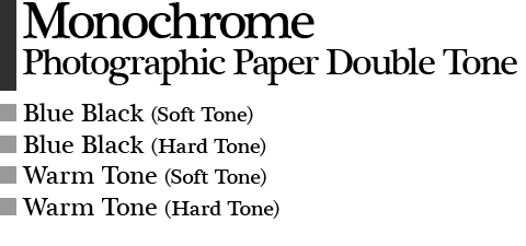 Monochrome Photographic Paper Double Tone