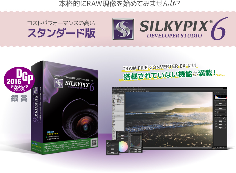 RXgptH[}X̍X^_[h SILKYPIX Developer Studio 6