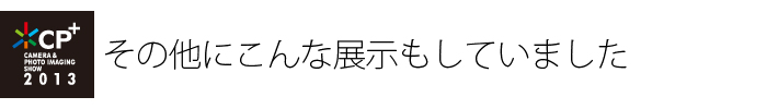 そのほかにこんな展示もしていました