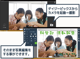 「カメラ機能」の使用イメージ