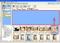 選択画像をアルバム サムネイル一覧へ