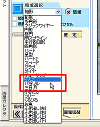 「りんご」の領域選択枠を選択