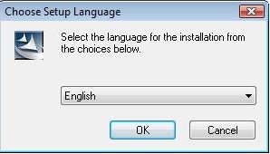 Choose Setup Language