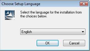 Choose Setup Language