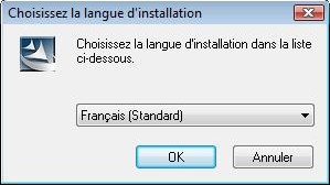 Choisissez la langue d'installation